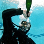 Unterwasser Sektempfang